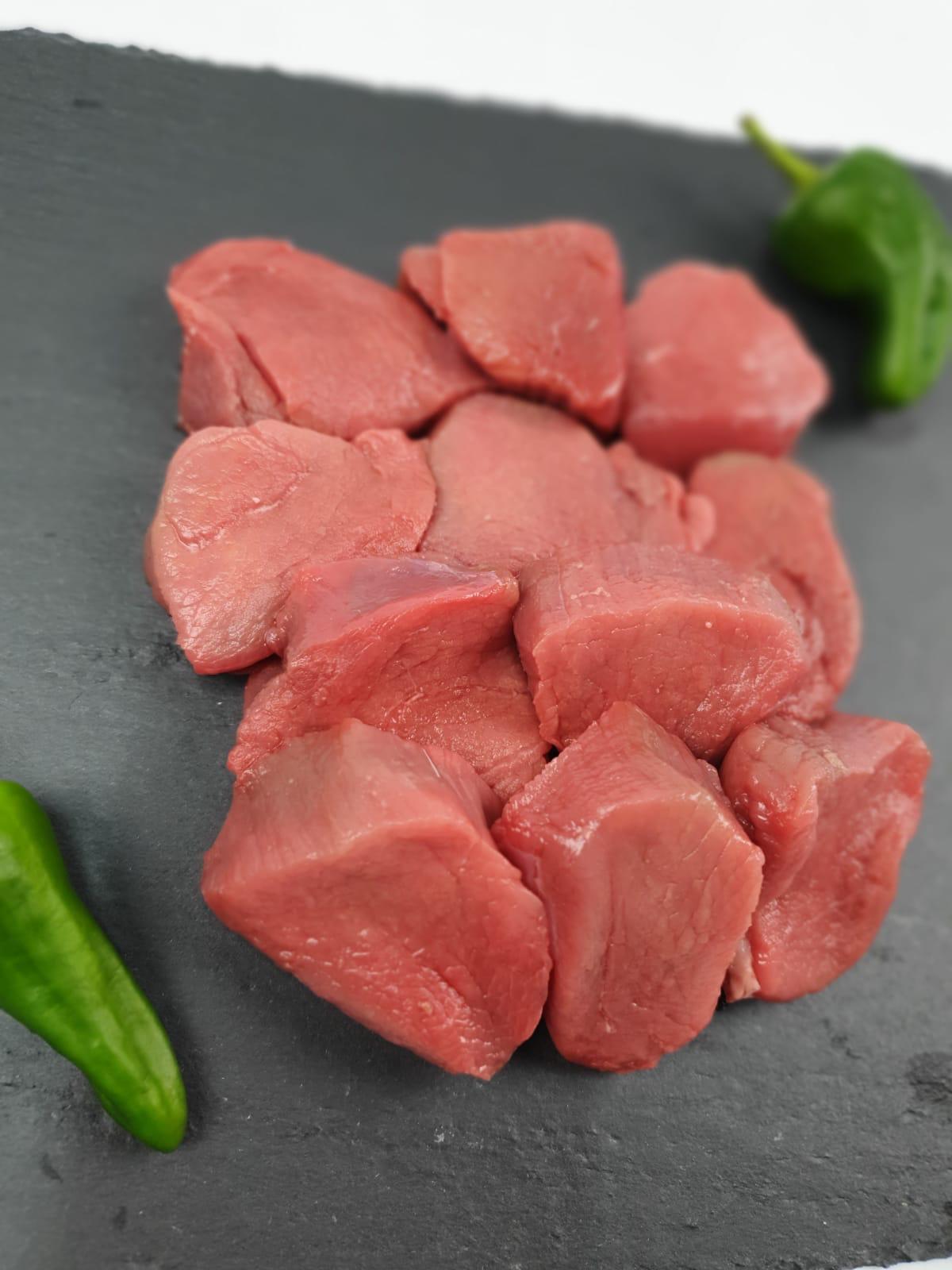Halal Venison Diced Leg Meat - Boneless (500g)