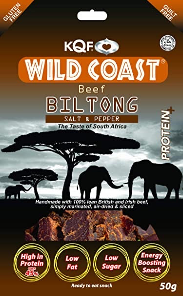 Halal Beef Biltong Salt and Pepper (50g)