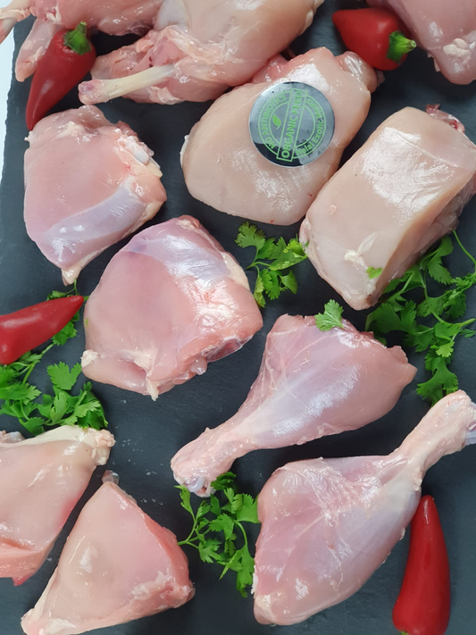 Halal Free Range Chickens without Skin - Cut (10pk)